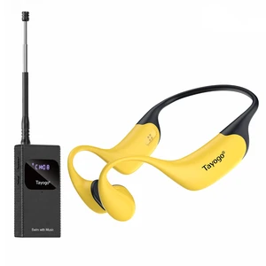 Swimming Headphones for Spotify, No Downloads Needed T6+W23 SwimCombo Stream Phone Audio via T6 Bone Conduction Swim Coach Communicator Silicone-Coated Housing Swimming Headphones for Spotify, No Downloads Needed T6+W23 SwimCombo Stream Phone Audio via T6 Bone Conduction Swim Coach Communicator Silicone-Coated Housing