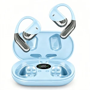 Open Ear Earbuds, Over Ear Bluetooth 6.1 Headphone Bone Conduction Earbuds with Earhooks, LEDigital Display, 60 Hours Working TimeIP55 Waterproof, Lightweight for Running, Fitness, Workouts, Travel Open Ear Earbuds, Over Ear Bluetooth 6.1 Headphone Bone Conduction Earbuds with Earhooks, LEDigital Display, 60 Hours Working TimeIP55 Waterproof, Lightweight for Running, Fitness, Workouts, Travel