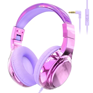 Kids Headphones with Cord with Mic, 85/94dB Safe Volume Limit foldable on-ear fit, tangle-free cord, sharing port, Kids Wired Headphones for school, Chromebook, tablet, travel, boys girls Kids Headphones with Cord with Mic, 85/94dB Safe Volume Limit foldable on-ear fit, tangle-free cord, sharing port, Kids Wired Headphones for school, Chromebook, tablet, travel, boys girls