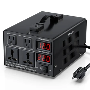 2000W Voltage Converter Transformer(110V to 220V or 220V to 110V) Step Up/Down Converter 110/120 Volt - 220/240 Volt w/US Power Cord,Circuit Breaker Protection, LCD Screen Display 2000W Voltage Converter Transformer(110V to 220V or 220V to 110V) Step Up/Down Converter 110/120 Volt - 220/240 Volt w/US Power Cord,Circuit Breaker Protection, LCD Screen Display