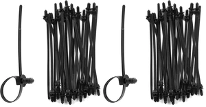 100PCS Fir Tree Nylon Push Mount Zip Ties, Heavy Duty Wire Ties, 2 in 1 Self Locking UV Resistant Assortment for Indoor Wire Tying (8.3"x0.22") (Pack of 2) 100PCS Fir Tree Nylon Push Mount Zip Ties, Heavy Duty Wire Ties, 2 in 1 Self Locking UV Resistant Assortment for Indoor Wire Tying (8.3"x0.22") (Pack of 2)