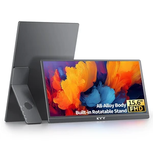Portable Monitor for Laptop with Built-in Stand, 15.6'' Laptop Screen Extender 1080P FHD Monitor Portable Monitor for Laptop with Built-in Stand, 15.6'' Laptop Screen Extender 1080P FHD Monitor