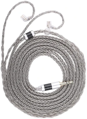 Tripowin Zonie 16 Core Silver Plated IEM Cable, 2m Length Extended Earbud Cord, HiFi Wired Earbuds Earphone Cable, in Ear Monitor Wire for Audiophile Musician, Recessed 2Pin Tripowin Zonie 16 Core Silver Plated IEM Cable, 2m Length Extended Earbud Cord, HiFi Wired Earbuds Earphone Cable, in Ear Monitor Wire for Audiophile Musician, Recessed 2Pin