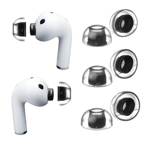 Crystal AirPods Pro 3 Ear Tips, Secure-Fit Silicone Replacement Tips Grippy Surface for Active Lifestyle, Hypoallergenic Silicone, Compatible with Airpods Pro 3 Crystal AirPods Pro 3 Ear Tips, Secure-Fit Silicone Replacement Tips Grippy Surface for Active Lifestyle, Hypoallergenic Silicone, Compatible with Airpods Pro 3