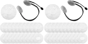100 Pcs Disposable Over Ear Headphone Covers Stretch,6.5 Cm,White (Pack of 2) 100 Pcs Disposable Over Ear Headphone Covers Stretch,6.5 Cm,White (Pack of 2)
