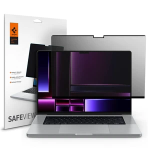 SafeView Screen Protector for MacBook Pro 16" M1 Pro/Max-M5 Pro/Max Privacy filter blocks side-angle views, anti-glare, easy install, magnetic attachment, precise cutouts and webcam clearance SafeView Screen Protector for MacBook Pro 16" M1 Pro/Max-M5 Pro/Max Privacy filter blocks side-angle views, anti-glare, easy install, magnetic attachment, precise cutouts and webcam clearance