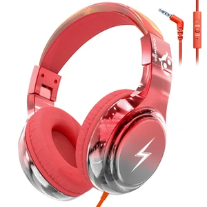 Kids Headphones with Cord with Mic, 85/94dB Safe Volume Limit HD mic, over-ear foldable, 3.5mm for iPad, tablet, computer, Kids Wired Headphones for school, travel, boys girls Bolt Series Kids Headphones with Cord with Mic, 85/94dB Safe Volume Limit HD mic, over-ear foldable, 3.5mm for iPad, tablet, computer, Kids Wired Headphones for school, travel, boys girls Bolt Series