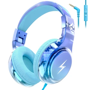 Kids Headphones with Cord with Mic, 85/94dB Safe Volume Limit HD mic, over-ear foldable, 3.5mm for iPad, tablet, computer, Kids Wired Headphones for school, travel, boys girls Bolt Series Kids Headphones with Cord with Mic, 85/94dB Safe Volume Limit HD mic, over-ear foldable, 3.5mm for iPad, tablet, computer, Kids Wired Headphones for school, travel, boys girls Bolt Series