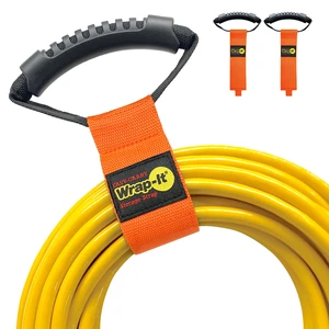 Easy-Carry Straps - 17" (2-Pack) Blaze Orange Heavy-Duty Hook and Loop Cord Carrying Strap, Hanger, and Organizer with Handle for Pool Hoses, Garden Hoses, Cords, Cables Easy-Carry Straps - 17" (2-Pack) Blaze Orange Heavy-Duty Hook and Loop Cord Carrying Strap, Hanger, and Organizer with Handle for Pool Hoses, Garden Hoses, Cords, Cables