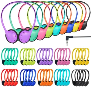 Headphones Bulk Classroom for Kids, Wired 3.5mm On Ear 100 Pack Wired Class Set Headphones for School Computer Lab, Work with Chromebook Laptop Mixed Colors Headphones Bulk Classroom for Kids, Wired 3.5mm On Ear 100 Pack Wired Class Set Headphones for School Computer Lab, Work with Chromebook Laptop Mixed Colors