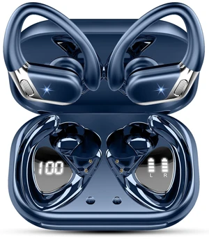 Wireless Earbuds Sport with Earhooks, 2026 Bluetooth 5.4 Headphones with 4 ENC Noise Canceling Mics, 50H Stereo Earphones for Running/Gym/Workout, IP7 Waterproof Over Ear Buds for Android/iOS Wireless Earbuds Sport with Earhooks, 2026 Bluetooth 5.4 Headphones with 4 ENC Noise Canceling Mics, 50H Stereo Earphones for Running/Gym/Workout, IP7 Waterproof Over Ear Buds for Android/iOS