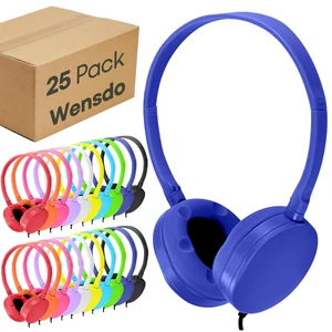 Kids Headphone Bulk 25 Pack Multi Color for Classroom School, Wholesale Durable Earphones Class Set for Students Teens Children and Adult (HY104,25 Mixed) Kids Headphone Bulk 25 Pack Multi Color for Classroom School, Wholesale Durable Earphones Class Set for Students Teens Children and Adult (HY104,25 Mixed)