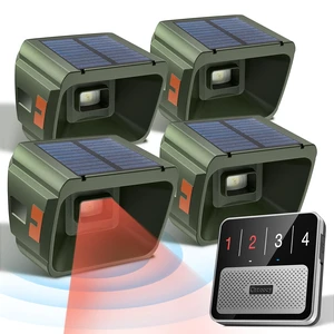 Solar Driveway Alarm - Radar + IR Dual Detection for Outdoor 1/2 mile range wireless driveway alarm, weatherproof, 3 sensitivity levels driveway sensor alert for home house gate property Solar Driveway Alarm - Radar + IR Dual Detection for Outdoor 1/2 mile range wireless driveway alarm, weatherproof, 3 sensitivity levels driveway sensor alert for home house gate property