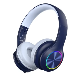 Kids Bluetooth 6.0 Headphones, LED Light, 85Hours Playtimes Type-C Fast Charging, 85/94dB Volume Limited, Comfort Wireless Headphones with Built-in Mic, Wired & TF Card Mode, Navy Blue Kids Bluetooth 6.0 Headphones, LED Light, 85Hours Playtimes Type-C Fast Charging, 85/94dB Volume Limited, Comfort Wireless Headphones with Built-in Mic, Wired & TF Card Mode, Navy Blue