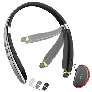 Bluetooth Headset, Neckband Bluetooth Headphones with Retractable Earbuds 2026 Upgraded Noise Cancelling Stereo Earphones with Mic, Foldable Wireless Headphones for Sports Office w/Carry Case(Grey) Bluetooth Headset, Neckband Bluetooth Headphones with Retractable Earbuds 2026 Upgraded Noise Cancelling Stereo Earphones with Mic, Foldable Wireless Headphones for Sports Office w/Carry Case(Grey)