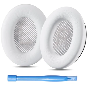 qc Replacement Ear Pads Cushions Compatible with Bose QuietComfort 35 II / QC35, QCSE, QCSC and QC45 Wireless Headphones (White) - Premium Material Extra Thick Durable qc Replacement Ear Pads Cushions Compatible with Bose QuietComfort 35 II / QC35, QCSE, QCSC and QC45 Wireless Headphones (White) - Premium Material Extra Thick Durable