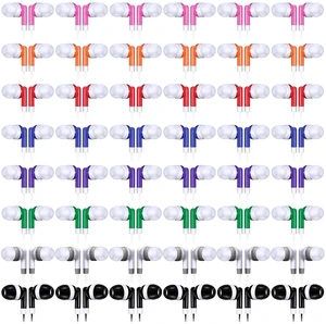 80 Packs Bulk Wired Earbuds Classroom Students,Multicolor 8 Colors Individually Wrapped Earphones, Kids School Library Disposable Headphones 3.5mm Plug, In-ear Design Testing Training 80 Packs Bulk Wired Earbuds Classroom Students,Multicolor 8 Colors Individually Wrapped Earphones, Kids School Library Disposable Headphones 3.5mm Plug, In-ear Design Testing Training
