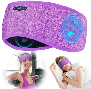 Sleep Headphones Bluetooth 6.0 Headband, 20Hr Headband Headphones with HD Stereo Speakers, Sports Wireless Earphones for Side Sleepers Workout Yoga Travel Meditation, Gifts for Women Men,Purple Sleep Headphones Bluetooth 6.0 Headband, 20Hr Headband Headphones with HD Stereo Speakers, Sports Wireless Earphones for Side Sleepers Workout Yoga Travel Meditation, Gifts for Women Men,Purple