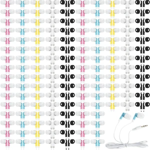 300 Packs Wired Earbuds Bulk, Colorful Colorful Headphones, in Ear Ear Buds, Earphones with 3.5mm Jack, for Laptop Library Supplies, No Microphone 300 Packs Wired Earbuds Bulk, Colorful Colorful Headphones, in Ear Ear Buds, Earphones with 3.5mm Jack, for Laptop Library Supplies, No Microphone