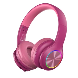 Kids Bluetooth 6.0 Headphones with LED Light, 85Hours Playtimes, Type-C Fast Charging, 85/94dB Volume Limited, Comfort Wireless Headphones with Built-in Mic, Wired & TF Card Mode, Hot Red Kids Bluetooth 6.0 Headphones with LED Light, 85Hours Playtimes, Type-C Fast Charging, 85/94dB Volume Limited, Comfort Wireless Headphones with Built-in Mic, Wired & TF Card Mode, Hot Red