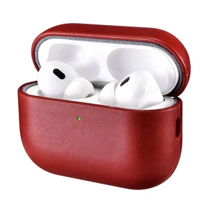 AirPods Pro 3 Leather Case, Handmade Vintage Protective Cover (Red) AirPods Pro 3 Leather Case, Handmade Vintage Protective Cover (Red)