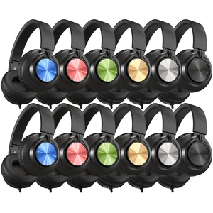 Classroom Headphones Bulk 12-Pack for K-12 School Library Museum HD Microphone, Foldable, Adjustable Over-Ear Headphones with 3.5mm Jack for Chromebook, Laptop & Tablet-Mixed Color Classroom Headphones Bulk 12-Pack for K-12 School Library Museum HD Microphone, Foldable, Adjustable Over-Ear Headphones with 3.5mm Jack for Chromebook, Laptop & Tablet-Mixed Color