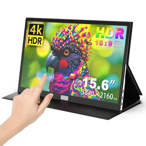 4K Portable Monitor,15.6-inch Portable Touch Monitor, HDR Support 100% sRGB Lightweight Metal Portable Travel Monitor Compatible with Laptops/PCs/Macs/PS5/PS4/Switch 4K Portable Monitor,15.6-inch Portable Touch Monitor, HDR Support 100% sRGB Lightweight Metal Portable Travel Monitor Compatible with Laptops/PCs/Macs/PS5/PS4/Switch