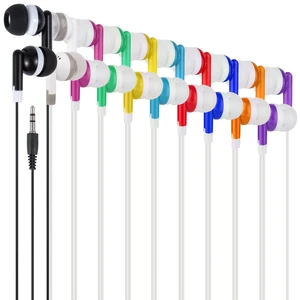 Kids Bulk Earbuds Headphones Earphones 50 Pack Multi Colored, Wholesale Disposable Ear Buds Individually Bagged for Schools, Classroom, Students, Libraries, Hospitals,Gifts(50Mixed) Kids Bulk Earbuds Headphones Earphones 50 Pack Multi Colored, Wholesale Disposable Ear Buds Individually Bagged for Schools, Classroom, Students, Libraries, Hospitals,Gifts(50Mixed)