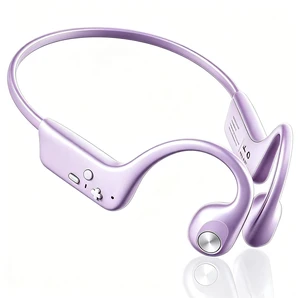 Bone Conduction Headphones, Bluetooth 6.0 Open Ear Headphones with Mic, Type-C Quick Charge, Long Battery Life, IPX5 Sweatproof, Lightweight Comfortable for Gym, Sports, and Driving(Purple) Bone Conduction Headphones, Bluetooth 6.0 Open Ear Headphones with Mic, Type-C Quick Charge, Long Battery Life, IPX5 Sweatproof, Lightweight Comfortable for Gym, Sports, and Driving(Purple)