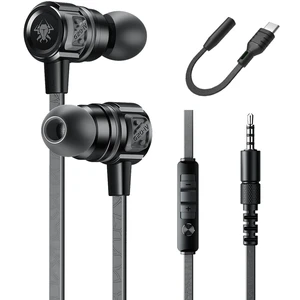 Gaming Earbuds Wired, USB C & 3.5mm Dual Plug in Ear Headphones with Mic and Volume Control for Small Ears, Stereo Bass Noise Isolating Earphones for PC/PS4/PS5/Xbox Series/Switch/Sleep/Sport/Workout Gaming Earbuds Wired, USB C & 3.5mm Dual Plug in Ear Headphones with Mic and Volume Control for Small Ears, Stereo Bass Noise Isolating Earphones for PC/PS4/PS5/Xbox Series/Switch/Sleep/Sport/Workout