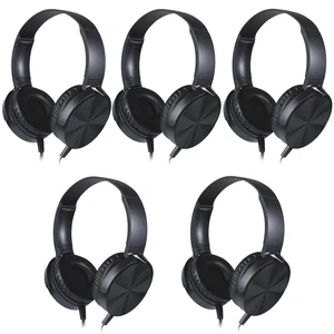 5 Pack Kids Headphones Bulk for School Classroom, Durable Students Wired Headset for Children Toddler Teen Boys Girls and Adult, Comfort On Ear Earphones for Laptop PC Chromebook (LS450, 5 Black) 5 Pack Kids Headphones Bulk for School Classroom, Durable Students Wired Headset for Children Toddler Teen Boys Girls and Adult, Comfort On Ear Earphones for Laptop PC Chromebook (LS450, 5 Black)