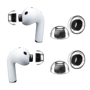 Crystal AirPods Pro 3 Ear Tips, Secure-Fit Silicone Replacement Tips Crystal AirPods Pro 3 Ear Tips, Secure-Fit Silicone Replacement Tips