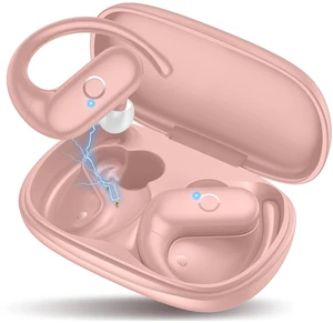 Wireless Earbuds Bluetooth Headphones Sport,Over Ear Buds with Deep Bass Sound,60Hrs Playtime Earphones Redesigned Comfort Fit with Earhooks for Running,Meeting,Workout- Pure Pink Wireless Earbuds Bluetooth Headphones Sport,Over Ear Buds with Deep Bass Sound,60Hrs Playtime Earphones Redesigned Comfort Fit with Earhooks for Running,Meeting,Workout- Pure Pink