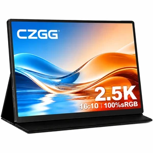 Portable Monitor 2K for Laptop, 15.6 Inch 2560x1600 QHD Second Screen 16:10 300 Nits 100% sRGB Display, 60Hz, Lightweight Aluminum Body, Built-in Stand Case, USB-C HDMI Portable Monitor 2K for Laptop, 15.6 Inch 2560x1600 QHD Second Screen 16:10 300 Nits 100% sRGB Display, 60Hz, Lightweight Aluminum Body, Built-in Stand Case, USB-C HDMI