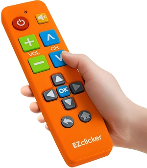 Big Button Universal TV Remote, Easy to Use for All Ages (Orange) Great for Seniors, Works with Major TV Brands (2xAAA Batteries Not Included) Big Button Universal TV Remote, Easy to Use for All Ages (Orange) Great for Seniors, Works with Major TV Brands (2xAAA Batteries Not Included)