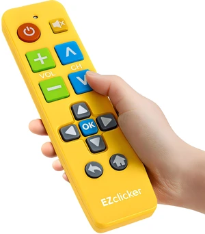 Big Button Universal TV Remote, Easy to Use for All Ages (Yellow) Great for Seniors, Works with Major TV Brands (2xAAA Batteries Not Included) Big Button Universal TV Remote, Easy to Use for All Ages (Yellow) Great for Seniors, Works with Major TV Brands (2xAAA Batteries Not Included)