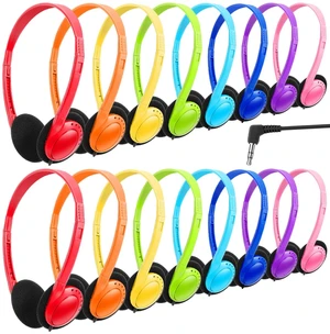 Kids Headphones Bulk 16 Pack for School Classroom Students, Multi Color Wholesale Children On Ear Headset for Libraries, Computer Lab, Testing Centers (HY103, 16 Mixed) Kids Headphones Bulk 16 Pack for School Classroom Students, Multi Color Wholesale Children On Ear Headset for Libraries, Computer Lab, Testing Centers (HY103, 16 Mixed)