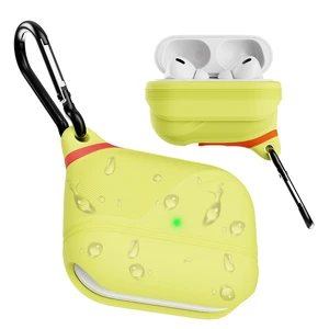 for AirPods Pro 3 Case Silicone - Waterproof, Shockproof, Drop Protection Textured Design, Wireless Charging Supported, One-Piece Folding Design with Carabiner for Apple AirPods Pro 3rd Gen - Yellow for AirPods Pro 3 Case Silicone - Waterproof, Shockproof, Drop Protection Textured Design, Wireless Charging Supported, One-Piece Folding Design with Carabiner for Apple AirPods Pro 3rd Gen - Yellow