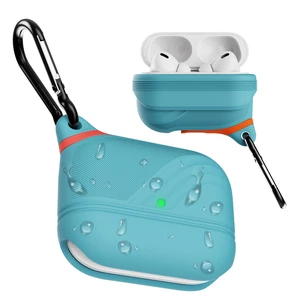 for AirPods Pro 3 Case Silicone - Waterproof, Shockproof, Drop Protection Textured Design, Wireless Charging Supported, One-Piece Folding Design with Carabiner for Apple AirPods Pro 3 Case - Sky Blue for AirPods Pro 3 Case Silicone - Waterproof, Shockproof, Drop Protection Textured Design, Wireless Charging Supported, One-Piece Folding Design with Carabiner for Apple AirPods Pro 3 Case - Sky Blue