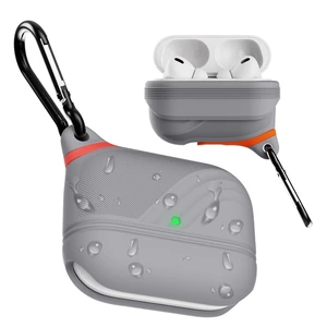 for AirPods Pro 3 Case Silicone - Waterproof, Shockproof, Drop Protection Textured Design, Wireless Charging Supported, One-Piece Folding Design with Carabiner for Apple AirPods Pro 3rd Gen - Grey for AirPods Pro 3 Case Silicone - Waterproof, Shockproof, Drop Protection Textured Design, Wireless Charging Supported, One-Piece Folding Design with Carabiner for Apple AirPods Pro 3rd Gen - Grey