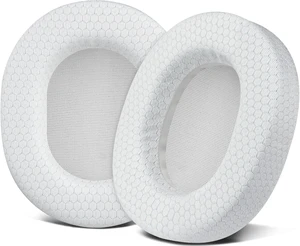 Earpads for SteelSeries Arctis 7/9/5/3/1 (Not Fit Nova) - White Also for Arctis 7/7+/7P/7X, Arctis Pro, Arctis 9/9X, Arctis 5/3/1, Arctis Prime - Ear Pads Cushions Replacement Earpads for SteelSeries Arctis 7/9/5/3/1 (Not Fit Nova) - White Also for Arctis 7/7+/7P/7X, Arctis Pro, Arctis 9/9X, Arctis 5/3/1, Arctis Prime - Ear Pads Cushions Replacement