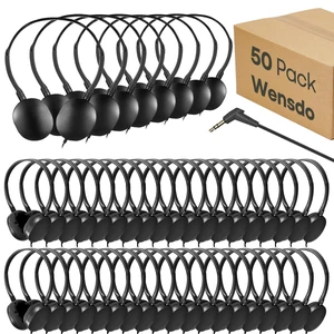 50 Pack Bulk Classroom Headphones for Students Kids School, Wholesale Durable Earphones Class Set with 3.5mm Jack for Chromebook Laptop PC Computer (HY104,Black) 50 Pack Bulk Classroom Headphones for Students Kids School, Wholesale Durable Earphones Class Set with 3.5mm Jack for Chromebook Laptop PC Computer (HY104,Black)