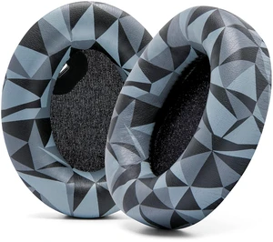 PadZ WH1000XM4 - Extra Thick Earpads for Sony WH1000XM4 Made by Wicked Cushions Soft PU Leather, Luxurious Memory Foam, Added Thickness Without Disabling Sensor Geo Grey PadZ WH1000XM4 - Extra Thick Earpads for Sony WH1000XM4 Made by Wicked Cushions Soft PU Leather, Luxurious Memory Foam, Added Thickness Without Disabling Sensor Geo Grey