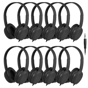 Classroom Headphones Bulk 10 Pack for School Kids K-12, Wholesale Class Set Durable Headphones for Students Children Toddler Teens Boys Girls and Adult(GS30,10Black) Classroom Headphones Bulk 10 Pack for School Kids K-12, Wholesale Class Set Durable Headphones for Students Children Toddler Teens Boys Girls and Adult(GS30,10Black)