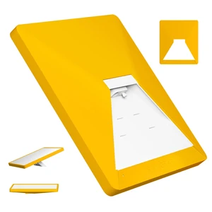 for Starlink Mini Case, Starlink Mini Shockproof Protective Cover Liquid Silicone Case for Starlink Satellite Dish, Portable Protective Cover with Black Sticker, Safety Yellow for Starlink Mini Case, Starlink Mini Shockproof Protective Cover Liquid Silicone Case for Starlink Satellite Dish, Portable Protective Cover with Black Sticker, Safety Yellow