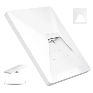 for Starlink Mini Case, Mini Protective Cover Liquid Silicone Case Starlink Mini Satellite Dish Accessories, Portable Protective Cover Shell for Starlink with Black Sticker, White for Starlink Mini Case, Mini Protective Cover Liquid Silicone Case Starlink Mini Satellite Dish Accessories, Portable Protective Cover Shell for Starlink with Black Sticker, White