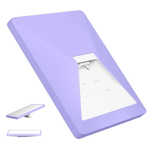 for Starlink Mini Case, Mini Protective Cover Liquid Silicone Case Starlink Mini Satellite Dish Accessories, Portable Protective Cover Shell for Starlink with Black Sticker, Purple for Starlink Mini Case, Mini Protective Cover Liquid Silicone Case Starlink Mini Satellite Dish Accessories, Portable Protective Cover Shell for Starlink with Black Sticker, Purple