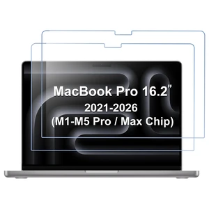 2 Pack Screen Protector for 16" MacBook Pro 2026-2021 9H HD Clear Tempered Glass Anti-Scratch Bubble-Free Film Guard Screen Protector for MacBook Pro 16 Inch 2026-2021 M5-M1 2 Pack Screen Protector for 16" MacBook Pro 2026-2021 9H HD Clear Tempered Glass Anti-Scratch Bubble-Free Film Guard Screen Protector for MacBook Pro 16 Inch 2026-2021 M5-M1