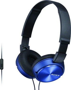 MDR-ZX310AP ZX Series Wired On Ear Headphones with mic, Blue MDR-ZX310AP ZX Series Wired On Ear Headphones with mic, Blue