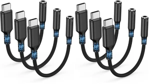 USB Type C to 3.5mm Female Headphone Jack Adapter (6-Pack) USB Type C to 3.5mm Female Headphone Jack Adapter (6-Pack)